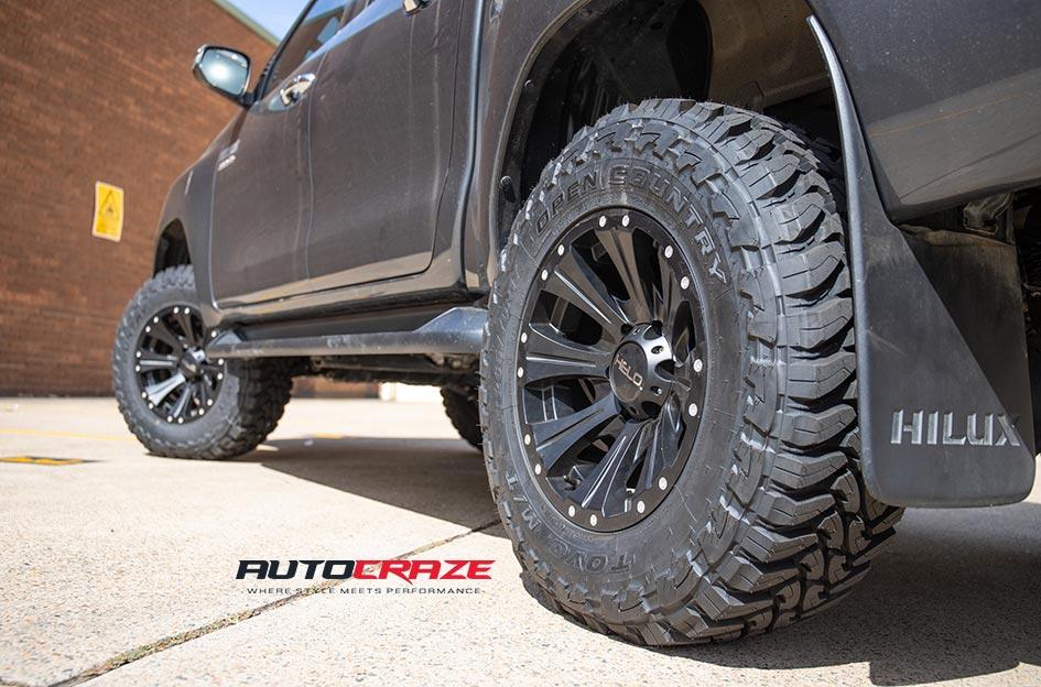 TOYOTA HILUX N80 4WD HE901 SATIN BLACK DARK TINT